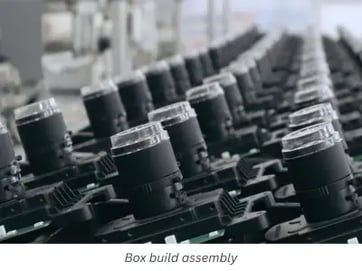 Box build final assembly line